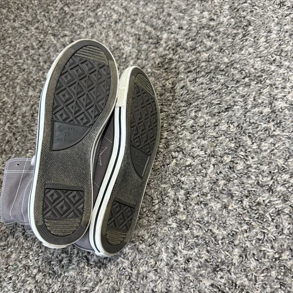 Converse One Star Shoes Womens 8.5 High Top Retro Gray Purple Classic Sneakers - Picture 6 of 8